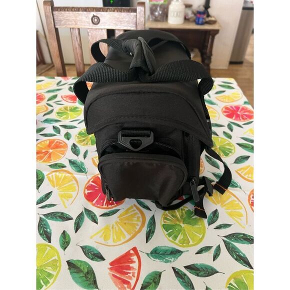 Amazon Basics Large DSLR Gadget Bag, Black with Orange Interior, Solid - Picture 10 of 12